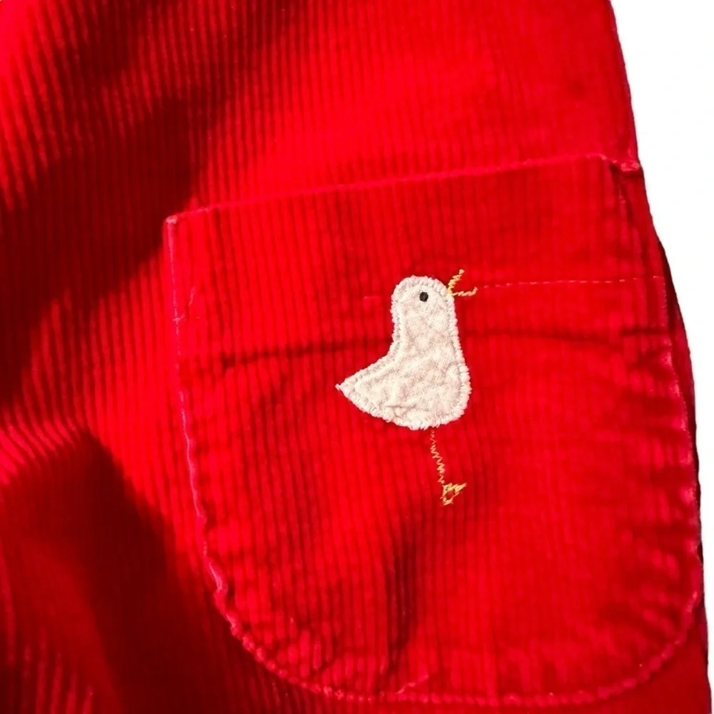 Vintage 70’s/80’s Popsicle Red Corduroy Overalls size 12 months
